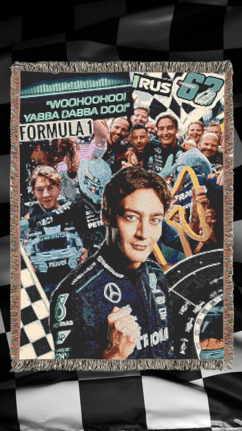 Lap Blanks™ George Russell F1 Blanket